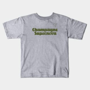 Champagne Supernova, verde Kids T-Shirt